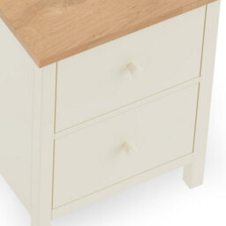 Julian Bowen Cameo 3 Drawer Bedside - Stone White - thumbnail 8
