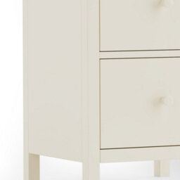 Julian Bowen Cameo 3 Drawer Bedside - Stone White - thumbnail 7