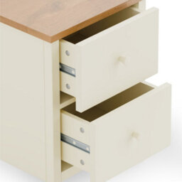 Julian Bowen Cameo 3 Drawer Bedside - Stone White - thumbnail 6
