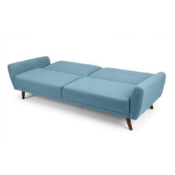iLikeStores Sky Blue Linen Fabric Sofa Bed - 2 Seater - thumbnail 6