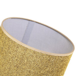 Happy Homewares Modern And Designer Mini Diamond Gold Glitter Lamp Shade 25Cm Wide - thumbnail 4
