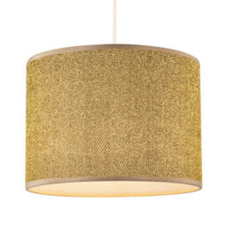 Happy Homewares Modern And Designer Mini Diamond Gold Glitter Lamp Shade 25Cm Wide - thumbnail 2