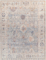 Livabliss Becki Owens Marlene-Vintage Blue Grey Traditional Vintage Boho Living Dining Bedroom Rug 157 X 213 Cm Easy Care, Non Shedding