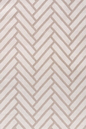 The Rugs Loft Beige And Ivory Herringbone Living Room Area Rug And Runners Soft Pile - thumbnail 2