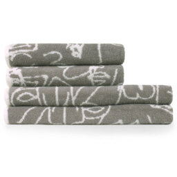 Furn. Everybody 4 Piece Towel Bale, Cotton, Grey - thumbnail 1
