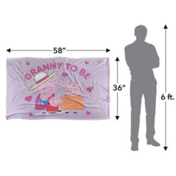 Peppa Pig Pa Pig Granny To Be Granny Pig Blanket White (One Size) - thumbnail 5