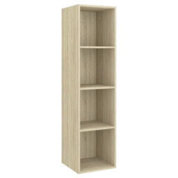 Berkfield 3 Piece Tv Cabinet Set Sonoma Oak Engineered Wood - thumbnail 5