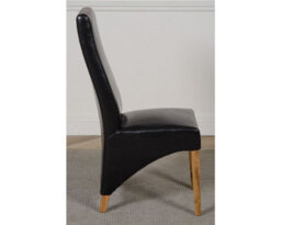 That's Furniture Lola Black Leather Dining Chairs For Dining Room Or Kitchen - thumbnail 3