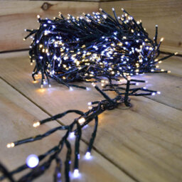 Samuel Alexander 25M 2000 Led Christmas Cluster String Lights With Timer In White & Warm White - thumbnail 6