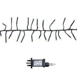 Samuel Alexander 25M 2000 Led Christmas Cluster String Lights With Timer In White & Warm White - thumbnail 8