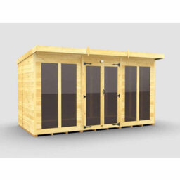 Buttercup Farm 12Ft X 6Ft Pent Summer House (Full Height Window) - Wood - L178 X W358 X H201 Cm - thumbnail 1