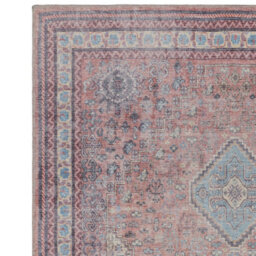 Kaya Esfir Ky09 Red Traditional Persian Floral Bordered Easy To Clean Rug For Bedroom Living & Dining Room-160Cm X 230Cm - thumbnail 4