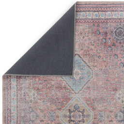 Kaya Esfir Ky09 Red Traditional Persian Floral Bordered Easy To Clean Rug For Bedroom Living & Dining Room-160Cm X 230Cm - thumbnail 5