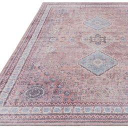 Kaya Esfir Ky09 Red Traditional Persian Floral Bordered Easy To Clean Rug For Bedroom Living & Dining Room-160Cm X 230Cm - thumbnail 3