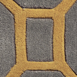Grey/yellow Modern Geometric Handmade Easy To Clean Rug For Living Room Bedroom & Dining Room-120Cm X 170Cm - thumbnail 4
