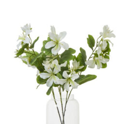 Hill Interiors Bauhinia Orchid Spray Artificial Flower Cream/green (One Size) - thumbnail 4