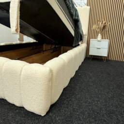 Urban Textures Aria Cloud Ottoman Bed End Lift - Cream - thumbnail 3