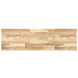 Berkfield Basin Shelf Wall Mounted Steel And Solid Wood Acacia - thumbnail 8