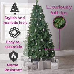 Uetian 6Ft Xmas Tree 1000 Tip Artificial Tree Indoor And Outdoor Use No Decorations Are Included - thumbnail 8