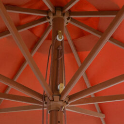 Walplus Garden Parasol With Wooden Pole 350 Cm Terracotta - thumbnail 3