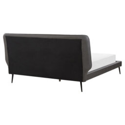 Beliani Bed Faux Leather Essonne 160 X 200 Cm (Eu King Size) Grey - thumbnail 6