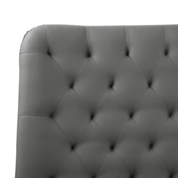 Beliani Bed Faux Leather Essonne 160 X 200 Cm (Eu King Size) Grey - thumbnail 7
