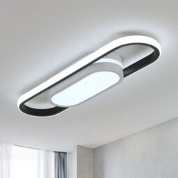 Pheashine Sleek Oval Ceiling Light 30W 6500K Cool White 48Cm Aluminum Flush Mount - thumbnail 1