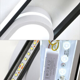 Pheashine Sleek Oval Ceiling Light 30W 6500K Cool White 48Cm Aluminum Flush Mount - thumbnail 3