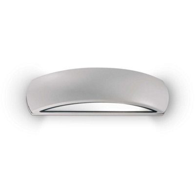 Ideal Lux Giove Outdoor Flush Wall Lamp Grey Ip54