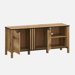 Heze Furniture Helix 2 Door Loft Style Tv Unit With Storage - thumbnail 4