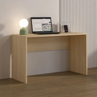 Arte Terra 03 Desk 126Cm In Oak Lindberg, Modern Home Office Desk With Spacious Work Surface For Bedrooms And Study Areas - image 1
