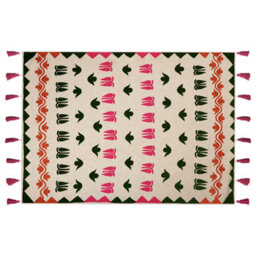 Beliani Blanket Anand Cotton 130 X 180 Cm Multicolour - thumbnail 4