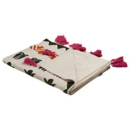 Beliani Blanket Anand Cotton 130 X 180 Cm Multicolour