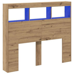 Berkfield Artisan Oak Headboard Artisan Oak Engineered Wood 120 X 17 X 102 Cm - thumbnail 2
