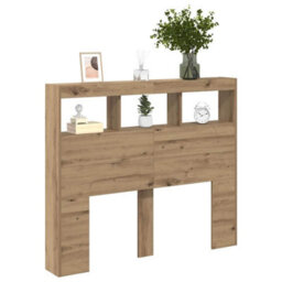 Berkfield Artisan Oak Headboard Artisan Oak Engineered Wood 120 X 17 X 102 Cm - thumbnail 3