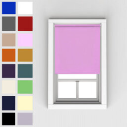 Caecus Blinds Blackout Roller Blind Pink 60Cm - thumbnail 1
