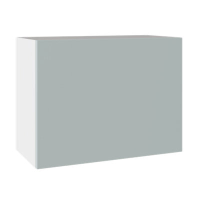 Kitchen Kit Aquamarine Supermatt Slab Door Single Extractor Wall Mounted Unit Cabinet Soft Close Flatpack - 600X455mm