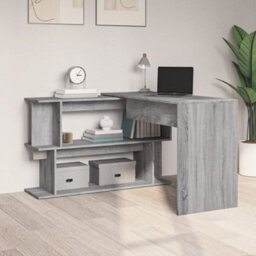 Walplus Corner Desk Grey Sonoma 200X50X76 Cm Engineered Wood - thumbnail 3