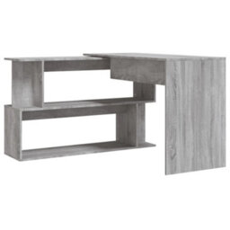 Walplus Corner Desk Grey Sonoma 200X50X76 Cm Engineered Wood - thumbnail 6