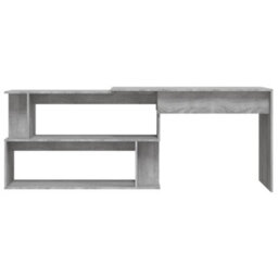 Walplus Corner Desk Grey Sonoma 200X50X76 Cm Engineered Wood - thumbnail 5