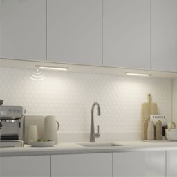 GoodHome Menezes White Silver Effect Mains-Powered Led Neutral White Under Cabinet Light Ip20 (L)285mm (W)42mm - thumbnail 5