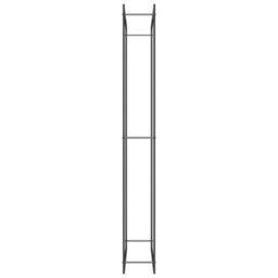 Vidaxl Firewood Rack Matt Black 110X28X214 Cm Steel Firewood Racks - thumbnail 4
