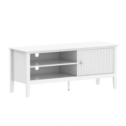 Melody Maison Large White Wooden Tv Cabinet - Hales White Range - thumbnail 6