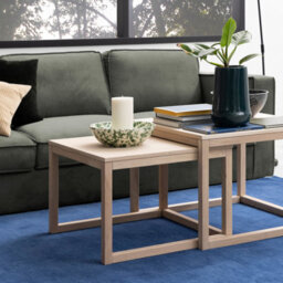 Furniture To Go Cornus Coffee Table In White Oak Set Of 2 - thumbnail 3