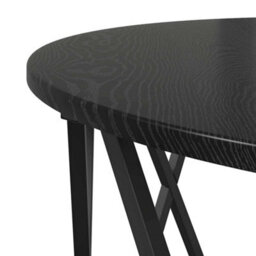 Berkfield Black Oak Coffee Table 80X80X42 Cm Made Of Engineered Wood - thumbnail 8