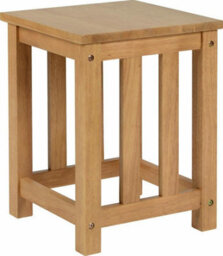 Seconique Richmond Oak Varnish 2 Stools, The Stools Are Crafted In Rubber Wood Finished In Oak Varnish - thumbnail 2