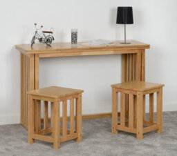 Seconique Richmond Oak Varnish 2 Stools, The Stools Are Crafted In Rubber Wood Finished In Oak Varnish - thumbnail 5