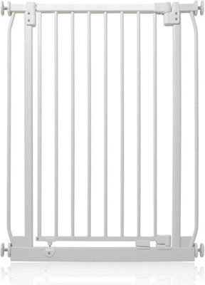 Safetots Extra Tall Elite Safety Gate, 65.5Cm - 74.5Cm, Matt White, Extra Tall 96.8Cm In Height, Pressure Fit Stair Gate - image 1
