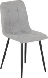 Seconique Fenton Dining Set White Marble Stone Effect With 6 Light Grey Fabric Chairs - thumbnail 8