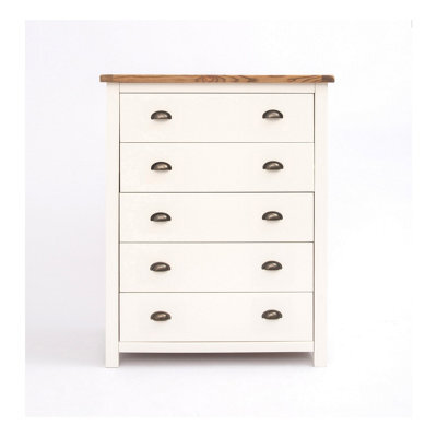 Cabinet Bits Lovere 5 Drawer Chest Of Drawers Brass Cup Handle - image 1